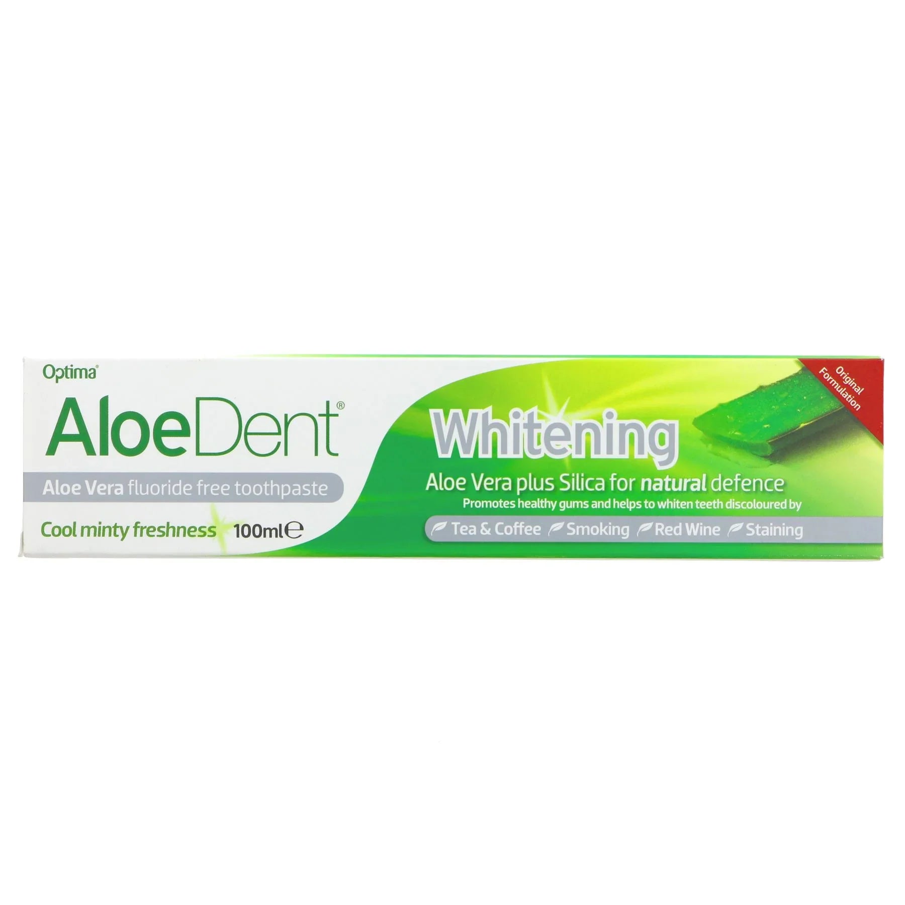 Aloe Dent Toothpaste Whitening Fluoride Free 100ml