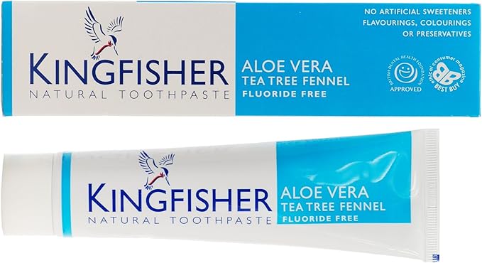 Kingfisher Aloe Vera Tea Tree and Fennel Toothpaste Fluoride Free 100ml