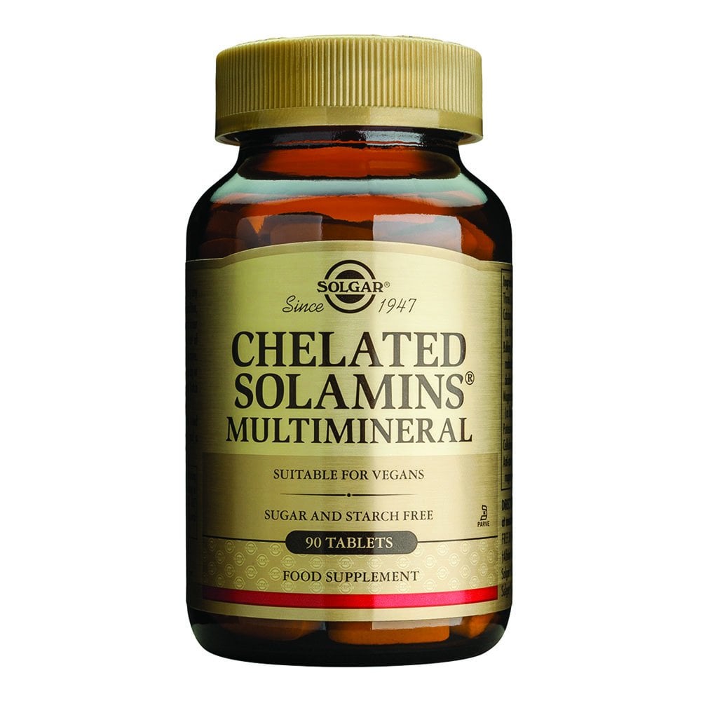 Solgar Chelated Solamins Multimineral 90 Tabs