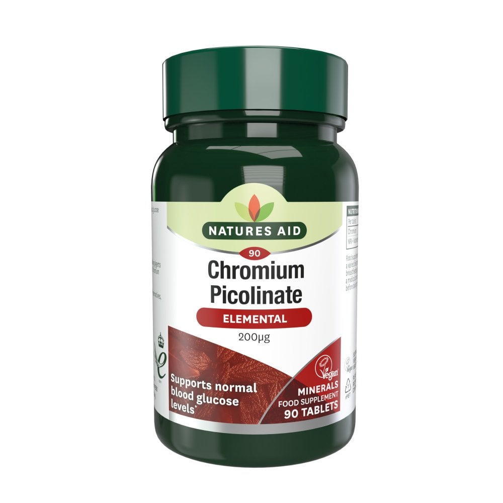 Natures Aid Chromium Picolinate 200G Elemental