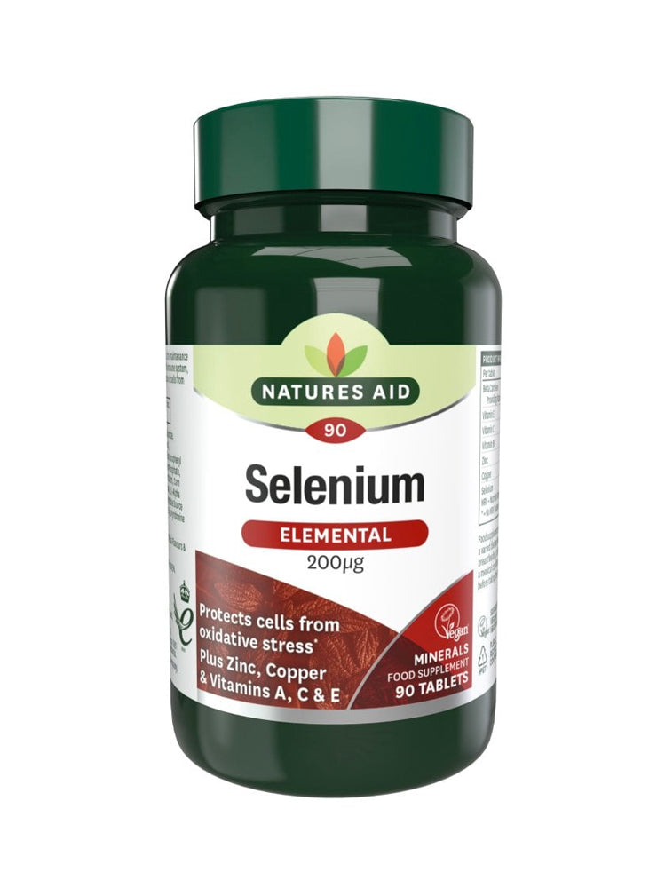 Natures Aid Selenium Elemental 200Ug 90 Tablets