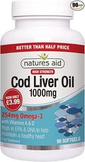 Natures Aid Cod Liver Oil 1000Mg 90S