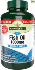 Natures Aid Fish Oil 1000mg - 120 caps