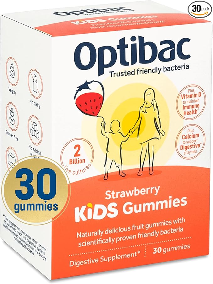 Optibac Kids Gummies Strawberry 30 Gummies