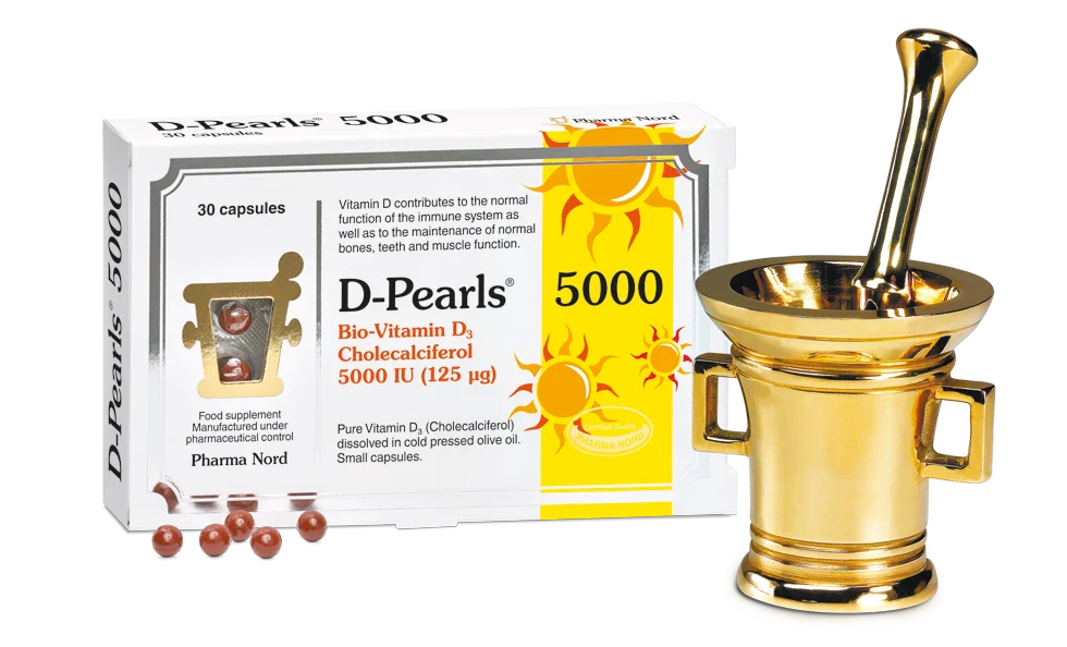 Pharma Nord D-Pearls 5000iu 125Mcg - 30 Caps