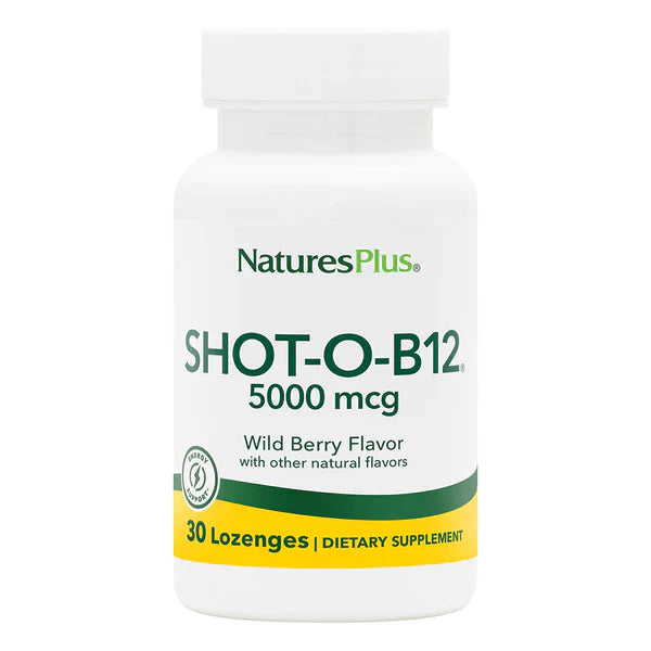 Nature's Plus Shot-O-B12 5000 Mcg Lozenge 30
