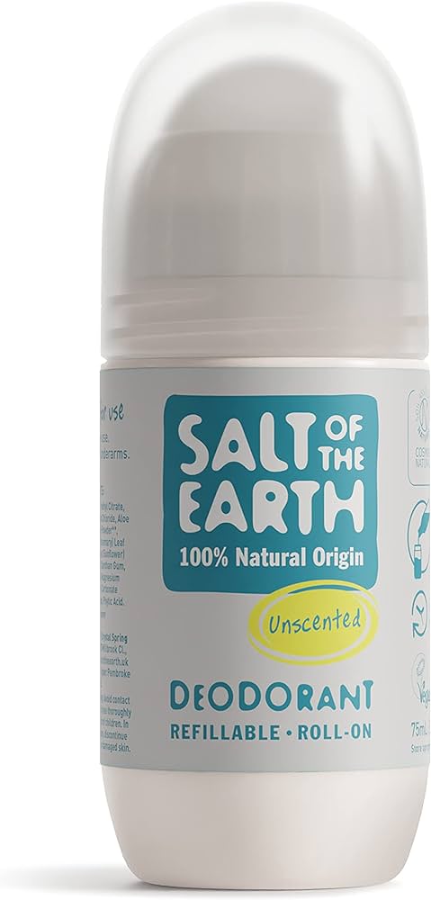 Salt Of The Earth Unscented Refill Roll On Deodorant 75ml