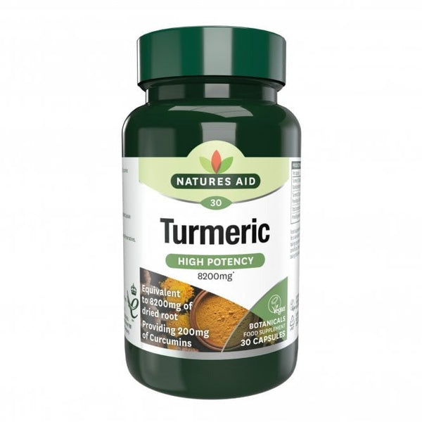 Natures Aid Turmeric High Potency 30 Caps