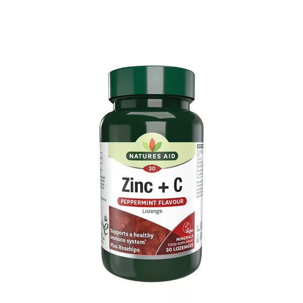 Natures Aid Zinc+C Peppermint Flavour