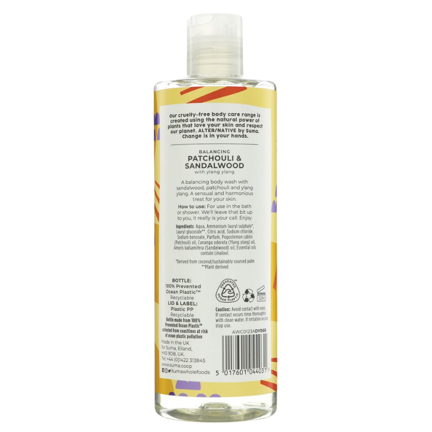 ALTER/NATIVE Patchouli Body Wash 400ml