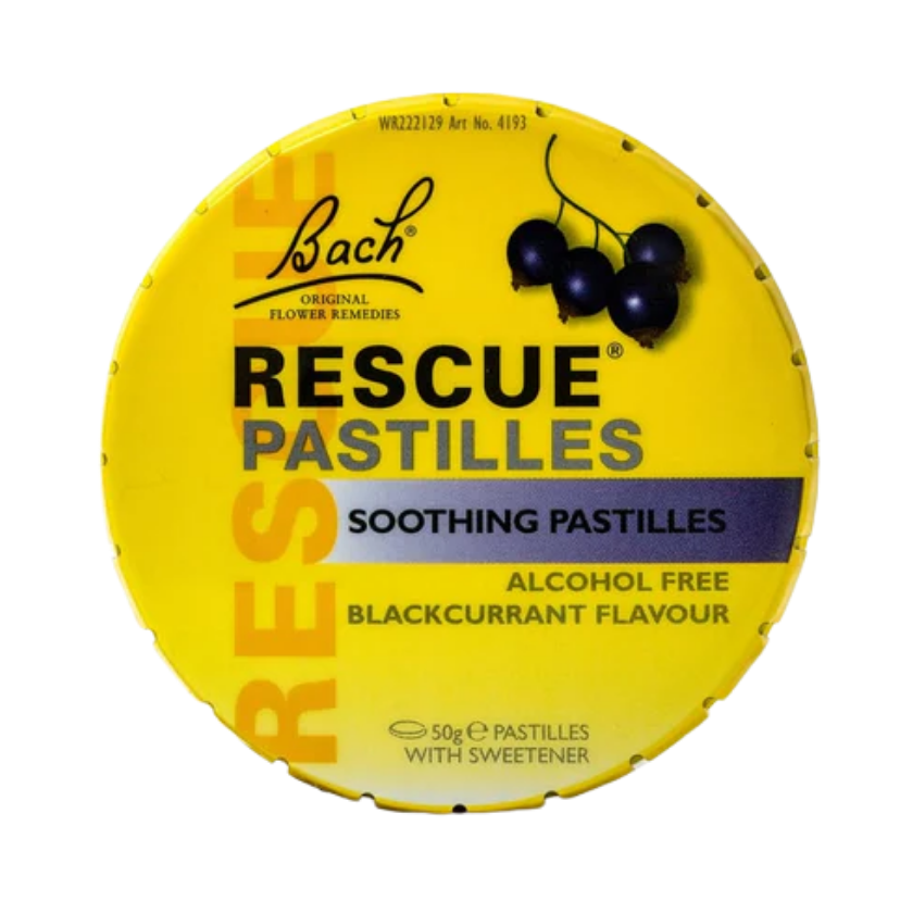 Bach RESCUE Pastilles Blackcurrant 50gs