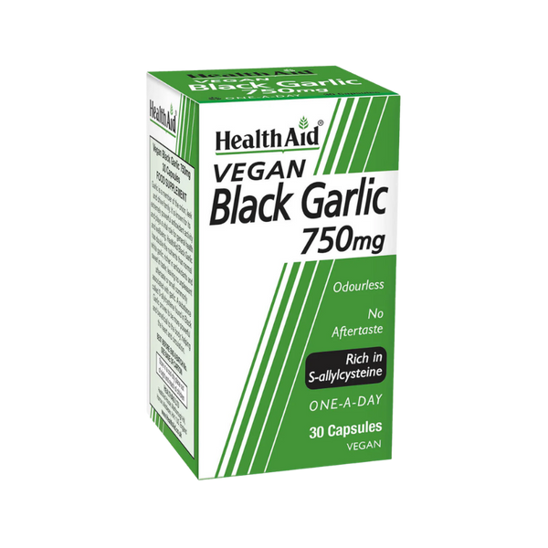 Health Aid Black Garlic 750mg 30 caps