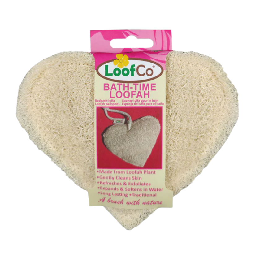 LoofCo Bath Time Loofah Heart