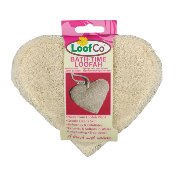 LoofCo Bath Time Loofah Heart
