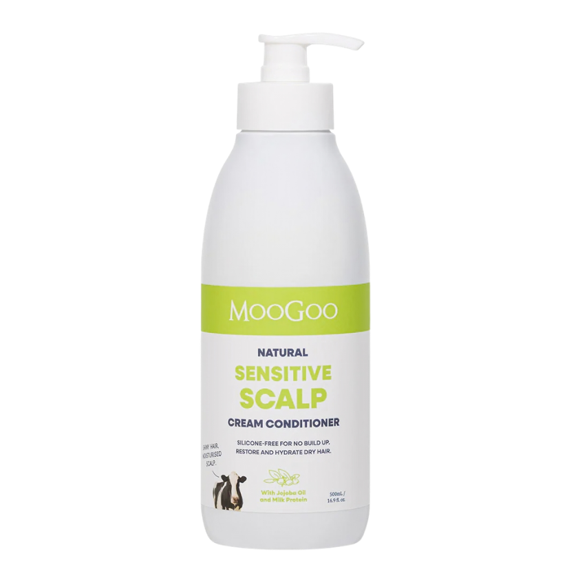 MooGoo Natural Sensitive Scalp Cream Conditioner 500ml