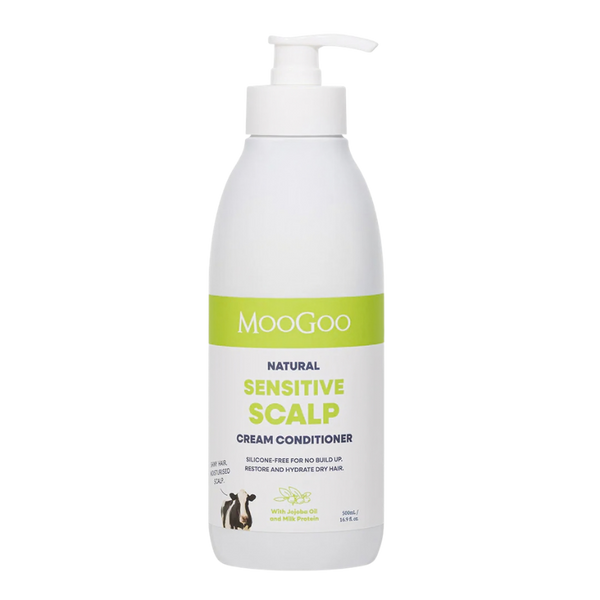 MooGoo Natural Sensitive Scalp Cream Conditioner 500ml