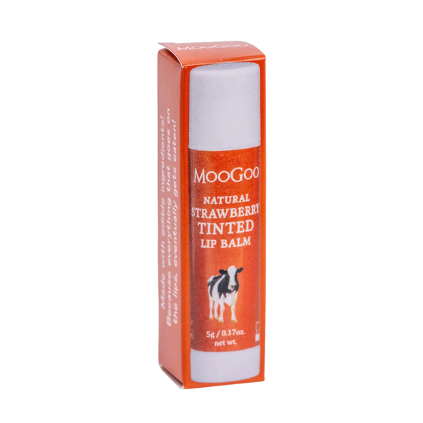 MooGoo Natural Strawberry Tinted Lip Balm 5g