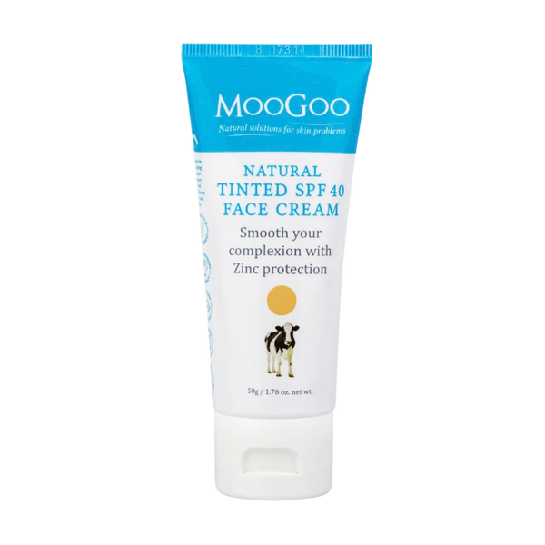 MooGoo Natural Tinted SPF 40 Face Cream