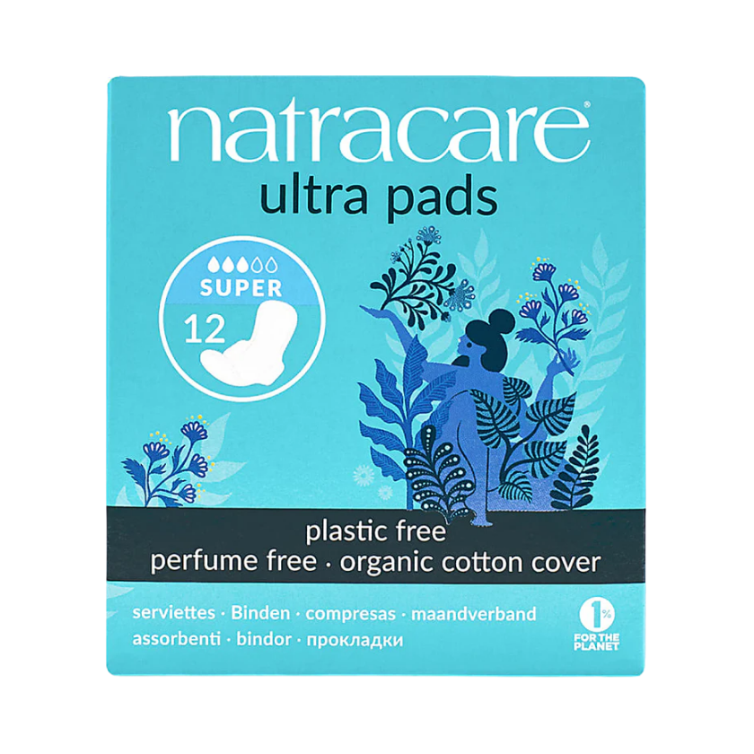 Natracare Natural Ultra Pads Super with Wings x12