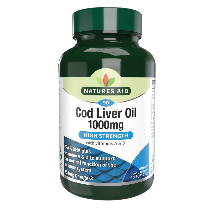 Natures Aid Cod Liver Oil 1000mg