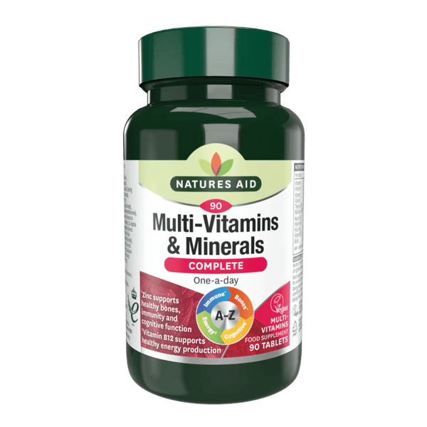 Natures Aid Multi-Vitamins & Minerals Complete - 120 Tablets
