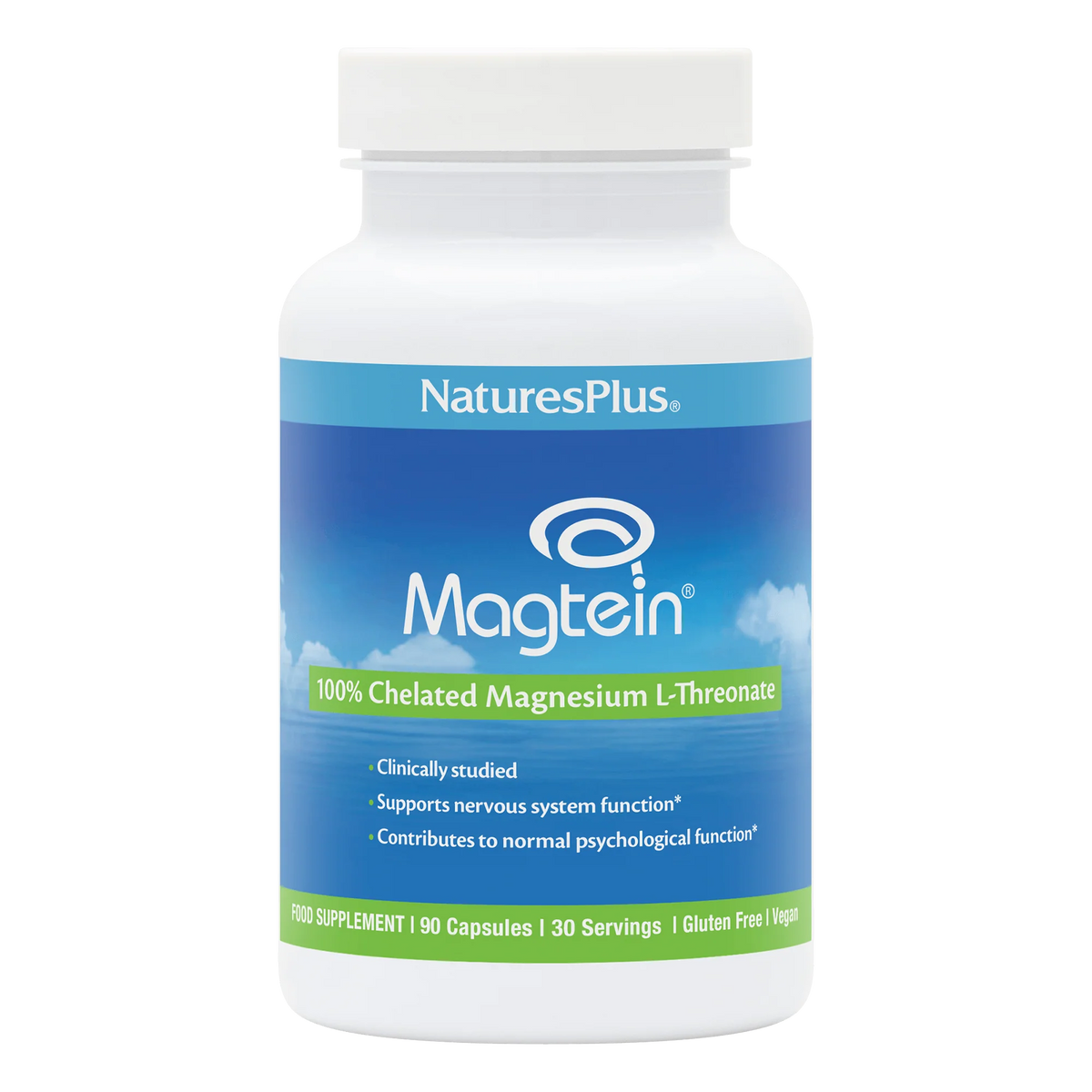 NaturesPlus Magtein 100% Chelated Magnesium L Threonate 90 caps
