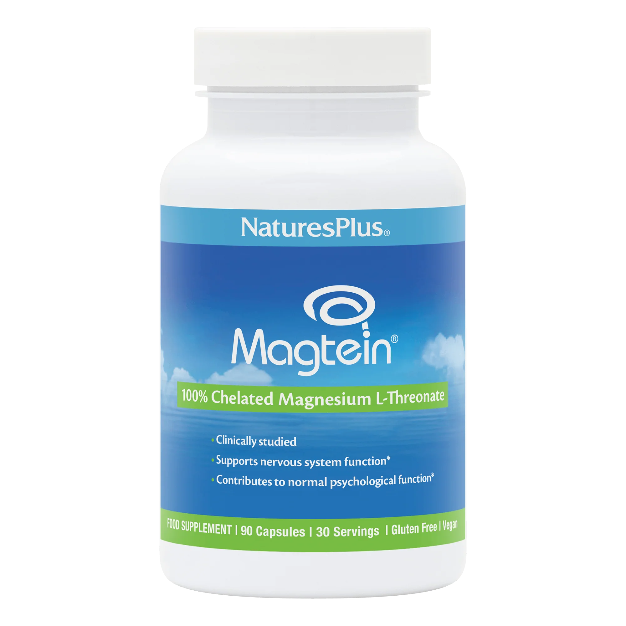 NaturesPlus Magtein 100% Chelated Magnesium L Threonate 90 caps