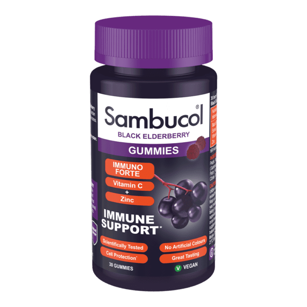 sambucol black elderberry immuno forte 30 gummies